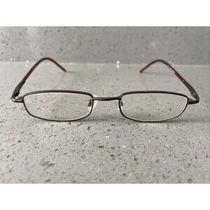 Modern NINJA MATTE BROWN 46-18-135 Metal Full Rim Eyeglasses Frames ONLY Rectang